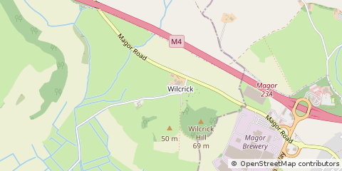 Map of Caldicot, Gwent