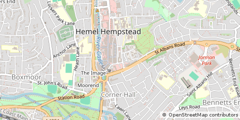 Map of Hemel Hempstead, Hertfordshire