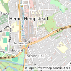 Map of Hemel Hempstead, Hertfordshire