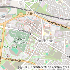 Map of Glasgow, Lanarkshire