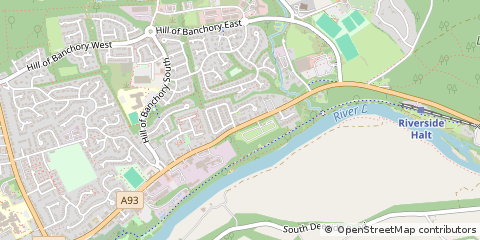 Map of Banchory, Kincardineshire