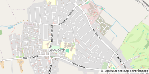 Map of Nottingham, Nottinghamshire