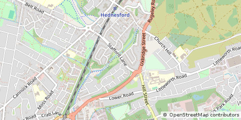 Map of Cannock, Staffordshire