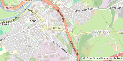 Map of West Yorkshire