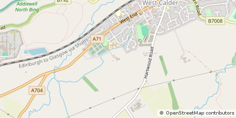 Map of West Calder