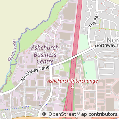 Map of Northway Lane, Tewkesbury Glos