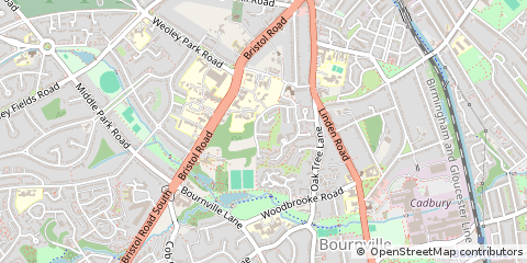 Map of Birmingham, West Midlands