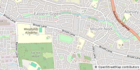 Map of West Midlands