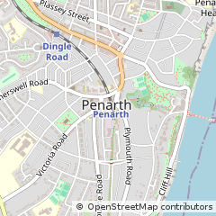 Map of Penarth, South Glamorgan