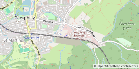 Map of Caerphilly