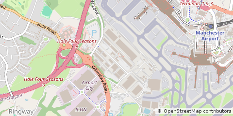 Map of Manchester Airport