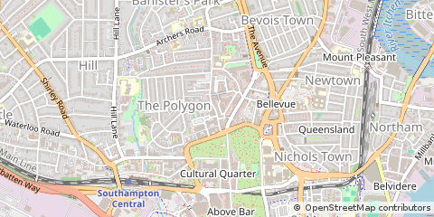 Map of Southampton