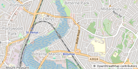 Map of Southampton, Hampshire