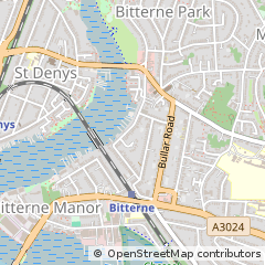 Map of Southampton, Hampshire