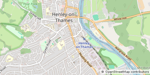 Map of Henley-on-Thames, Oxfordshire