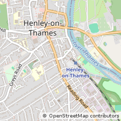 Map of Henley-on-Thames, Oxfordshire