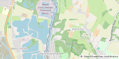 Map of Uxbridge