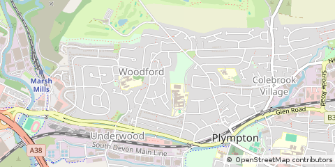 Map of Plymouth, Devon