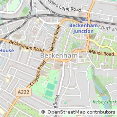 Map of Beckenham