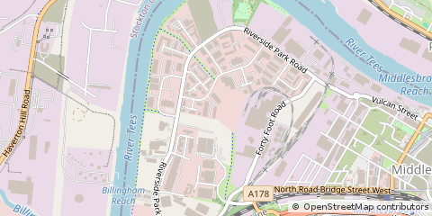 Map of Middlesbrough