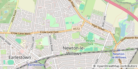 Map of Warrington