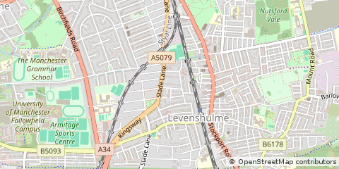 Map of Manchester