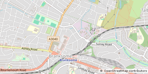 Map of Poole, Dorset