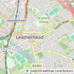 Map of Leatherhead