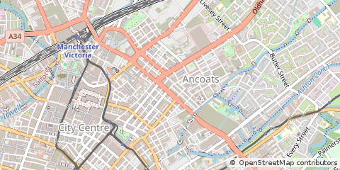 Map of Street Manchester