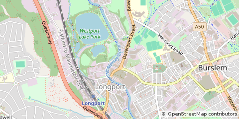 Map of Stoke-on-Trent