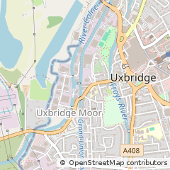 Map of Uxbridge, Middlesex