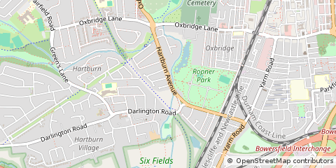 Map of Stockton-on-Tees