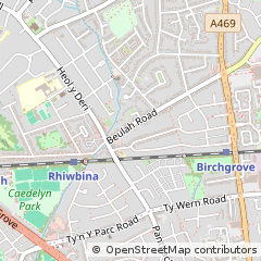 Map of Cardiff