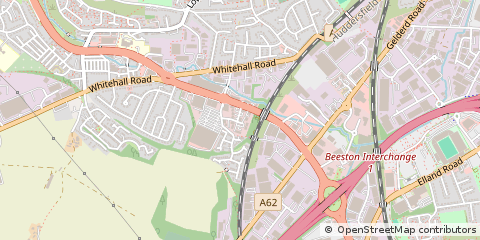 Map of Leeds, West Yorkshire