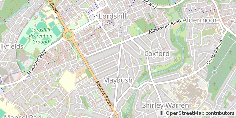 Map of Southampton, Hampshire