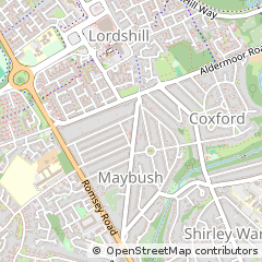 Map of Southampton, Hampshire