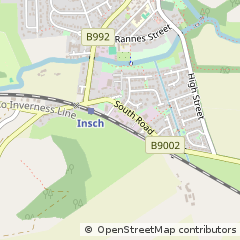 Map of Insch, Aberdeenshire