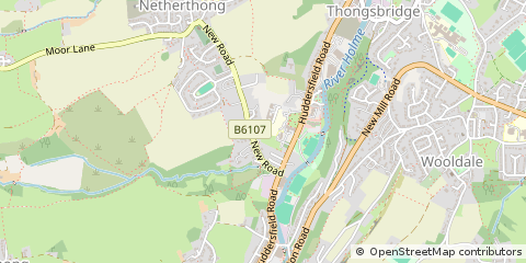 Map of Holmfirth, West Yorkshire