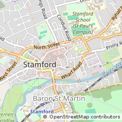 Map of Stamford, Lincolnshire