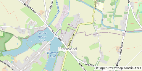 Map of Solihull
