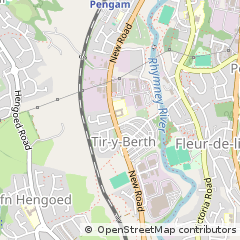 Map of Hengoed, MID Glamorgan