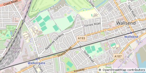 Map of Newcastle Upon Tyne