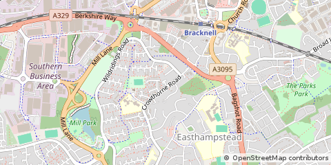 Map of Bracknell