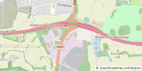 Map of Wolverhampton, West Midlands