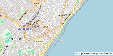 Map of Eastbourne