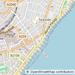 Map of Eastbourne