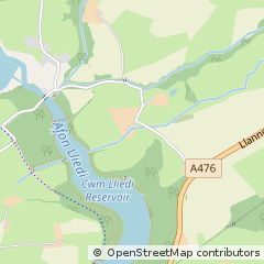 Map of Llanelli, Carmarthenshire