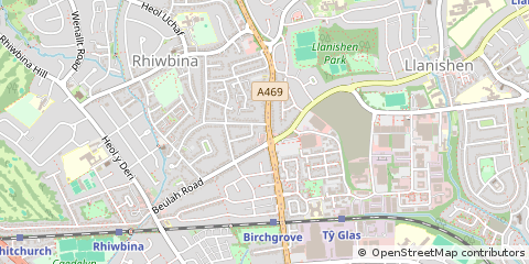 Map of Cardiff