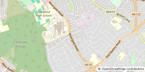 Map of Rotherham