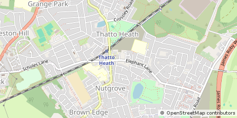 Map of ST. Helens, Merseyside